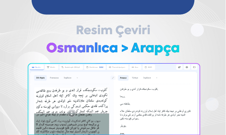 Osmanlıca Arapça Çeviri
